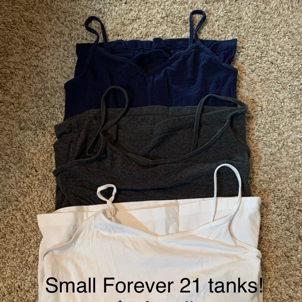 3 Small Forever 21 tanks